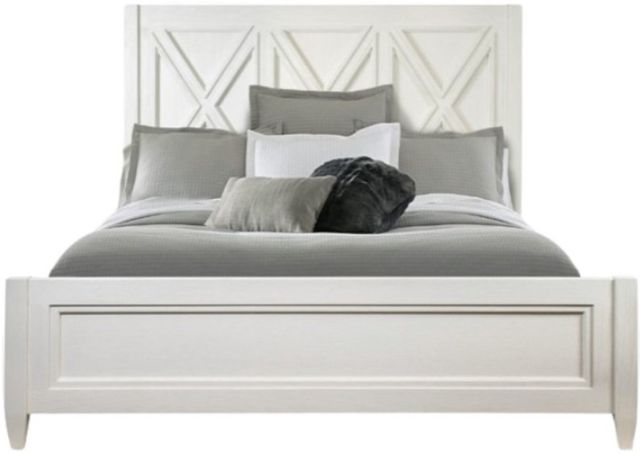 Riverside Furniture Osborne Winter White Queen Panel Bed-1