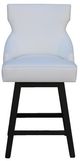 Nest Home Collections Lacey Barbury Pearl/Black Swivel Counter Stool-1