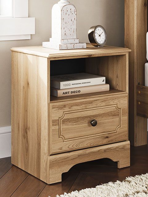Signature Design by Ashley® Aleaport Warm Brown Nightstand-4