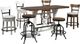 Signature Design by Ashley® Valebeck Brown Counter Height Dining Table with White Base-4