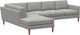 American Leather® Customizable Tali Petite 3-Piece Fabric  L-Shaped Sectional with Chaise-0