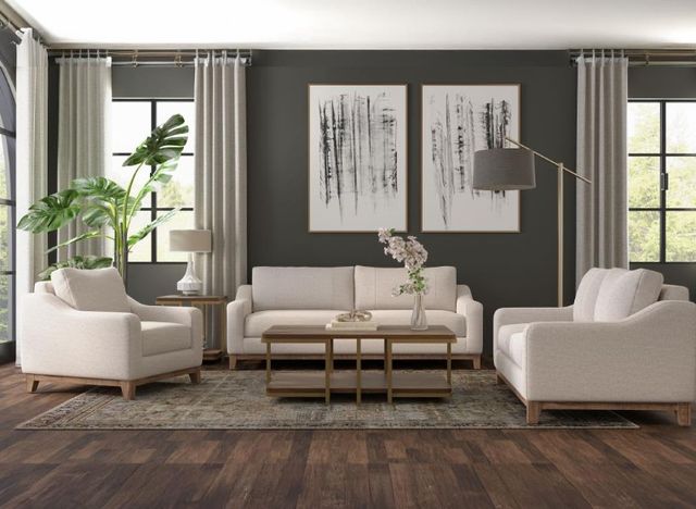 International Furniture Direct Olivo Beige Sofa-1