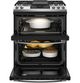 GE® 30" Stainless Steel Slide-In Natural Gas Double Oven Range-2