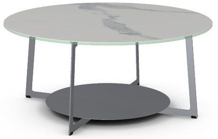 Amisco Customizable Malloy Italian Porcelain Coffee Table with Metal Base-0