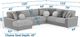 Jackson Furniture Canyon 4-Piece Gray/Platinum/Zinc Left-Arm Facing Sectional-2
