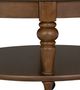 Flexsteel® Bellevue Whiskey Brown Round Coffee Table with Casters-5