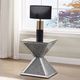 ACME Furniture Noralie Mirrored Square End Table with Faux Diamond Accents-2