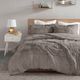 Olliix by Intelligent Design Malea Grey Twin/Twin XL Shaggy Faux Fur Comforter Mini Set-4