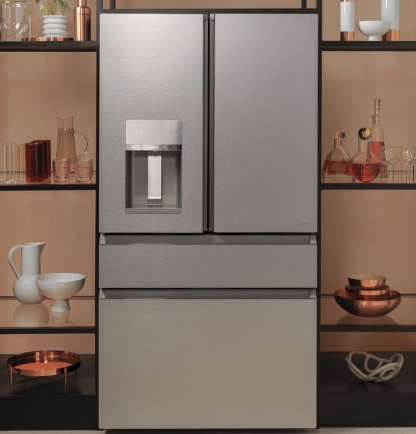 Café 36 in. 27.6 Cu. Ft. Platinum 4-Door French Door Refrigerator