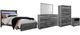 Signature Design by Ashley® Baystorm 5-Piece Gray Queen Panel Storage Bed Set-0