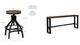 Powell® Haywood 5-Piece Black/Brown Sofa Bar Table Set-2