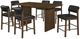 Coaster® Decker 7-Piece Black/Walnut Counter Dining Set-0
