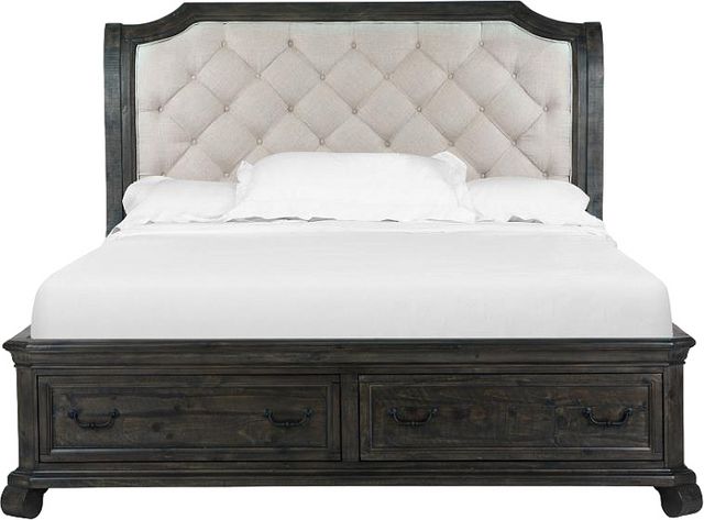 Magnussen Home® Bellamy Peppercorn Complete King Sleigh Storage Bed-1