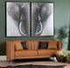 Crestview Collection Trunks 2-Piece Gray Wall Art Set-1