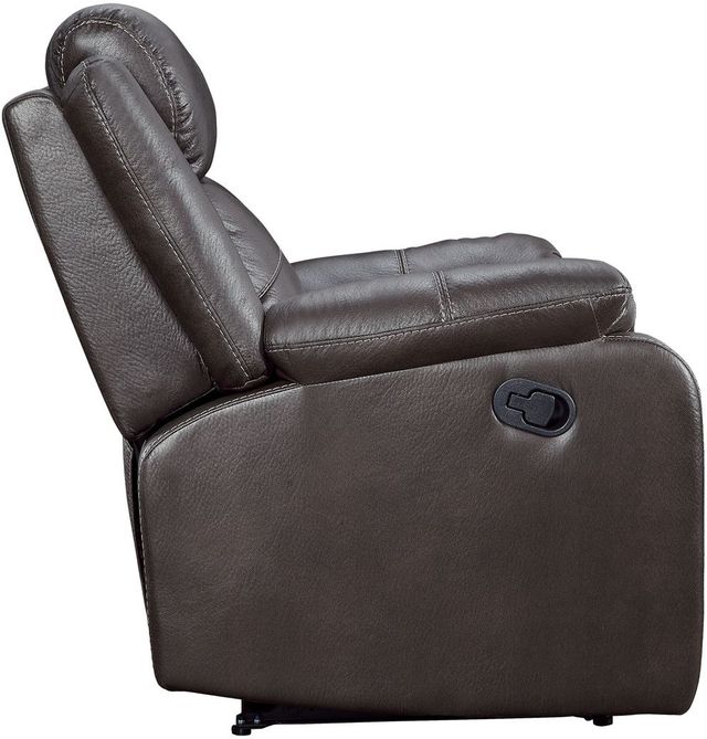 Mazin Furniture Yerba Dark Brown Lay Flat Reclining Chair-3
