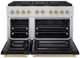 ZLINE Autograph Edition Paramount 48" Stainless Steel Pro Style Gas Range with Black Matte Door and Champagne Bronze Accents-2
