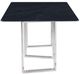 Coaster® Desden Gray Rectangular Dining Table with Silver Base-3