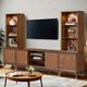 Furniture of America® Hepburne Walnut Entertainment Center-1