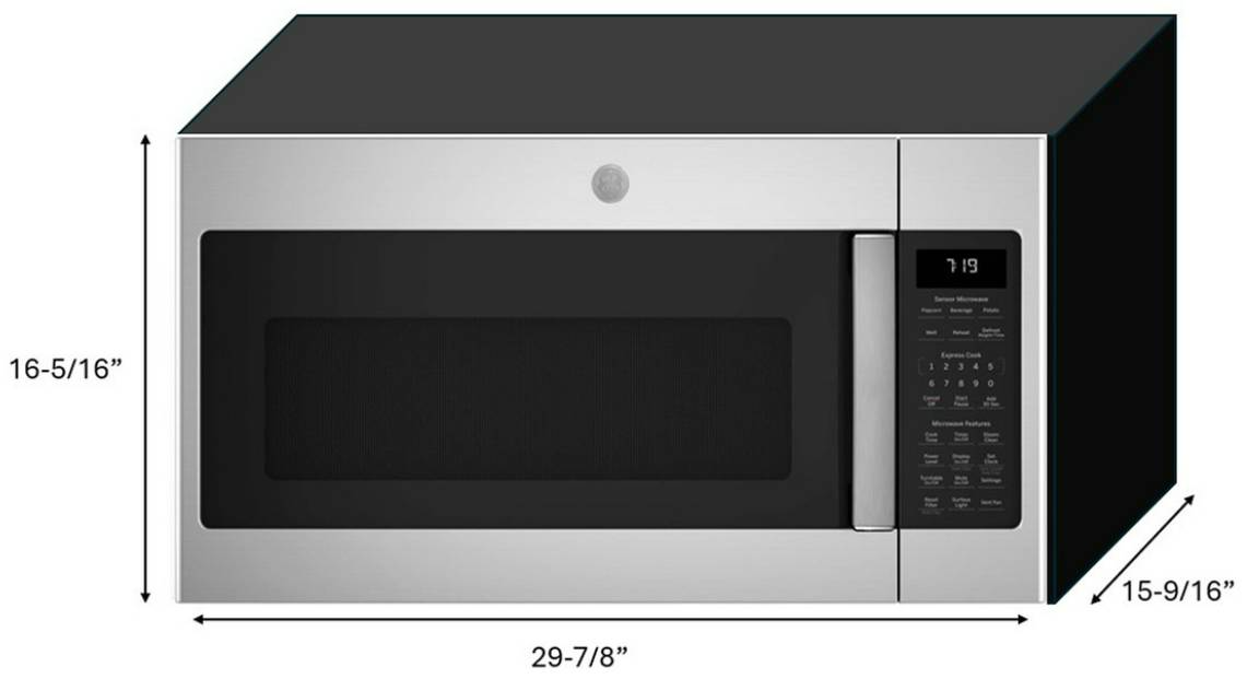 GE® 1.9 Cu. Ft. Stainless Steel Over The Range Microwave | Dick