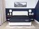 Dreamstar Bedding Hybrid Collection Midnight 11" Hybrid Firm Tight Top Queen Split Head Mattress in a Box-1