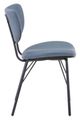 Jofran Inc. Urban Archive Owen Black/Slate Upholstered Dining Side Chair-3