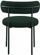 Meridian Furniture Beacon Green/Black Boucle Upholstered Dining Chair-2