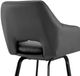 Armen Living Aura Gray 26" Backless Swivel Counter Stool-3
