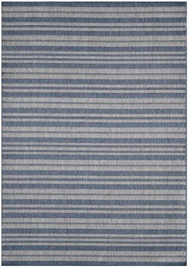 KAS Rugs Provo Blue Stripes 5'x8' Area Rug-0