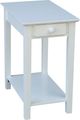 John Thomas Furniture® Destinations Pure White Narrow End Table-0