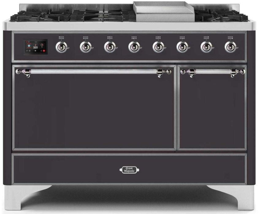 Ilve Majestic II Series 48 Matte Graphite Freestanding Dual Fuel Liquid Propane Range Best Home Appliance Phoenix and Chandler AZ