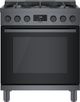 Bosch® 800 Series 30" Black Stainless Steel Pro Style Gas Range-0
