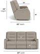 Flexsteel® Customizable Arlo Power Reclining Sofa with Power Headrest and Lumbar-2