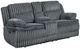 Homelegance® Goodland Dark Gray Double Manual Reclining Loveseat with Center Console-0