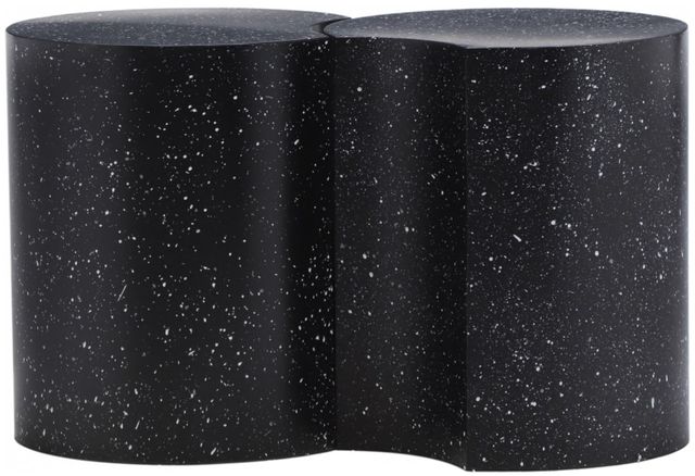 Meridian Furniture Dimple 2-Piece Black 34'' Modular Nesting End Table Set-0