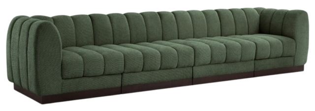 Meridian Furniture Quinn 4-Piece Green Modular Sofa-0