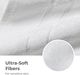 Cariloha White Viscose and Turkish Cotton Blend Bath Sheet-2