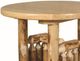 Best Craft Furniture WRP1 White Cedar Top Pub Table with Rustic Red Pine Legs-1