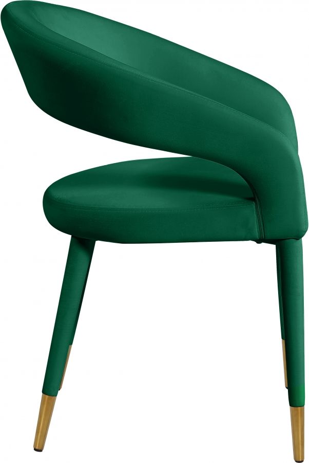 Meridian Furniture Destiny Green Velvet Dining Chair-3