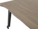 International Furniture Direct Natural Parota Brown End Table with Black Base-4