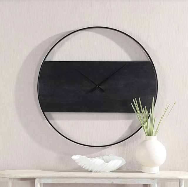 Renwil® Romy Matte Black Wall Clock-3