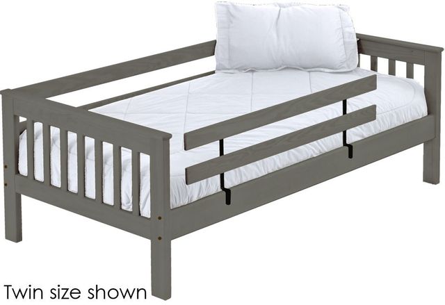Crate Designs™ Furniture Graphite Twin Mission Upper Bunk Bed-0