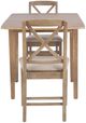 Linon Torino Gray Wash 3-Piece Drop Leaf Dining Table Set-5