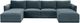 TOV Furniture Willow 6-Piece Blue U-Shape Sectional-3