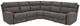 Signature Design by Ashley® Next-Gen DuraPella 5-Piece Gray Power Reclining Sectional-0