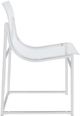 Coaster® Adino 2-Piece Chrome/Clear Dining Side Chair Set-3