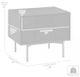 Armen Living Carnaby Black Brushed Nightstand-4