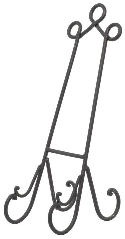 Deco Marche Black 6" Scroll Display Easel-1