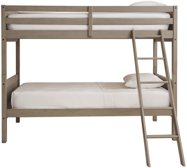 Signature Design by Ashley® Lettner Light Gray Twin/Twin Bunk Bed with Ladder-3