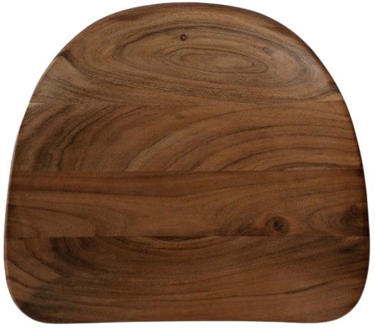 Jofran Inc. Nature's Edge Black/Chestnut Backless Stool -3
