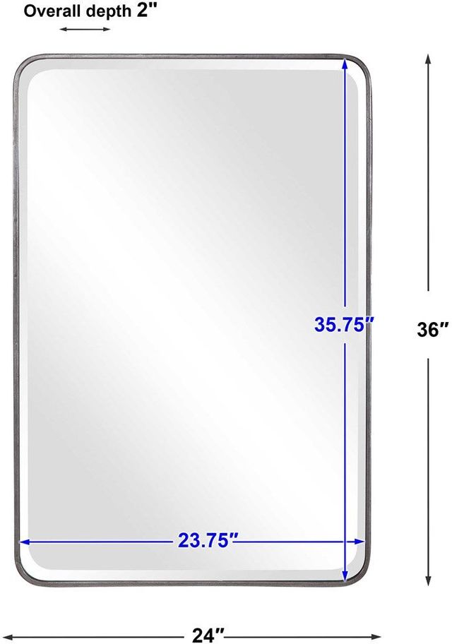 Uttermost® Aramis Silver Leaf Mirror-3